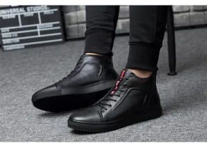 High Top Leather Boots