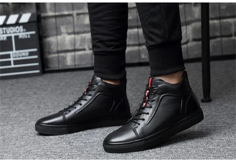 High Top Leather Boots