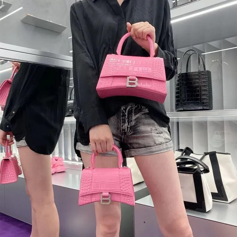 Hourglass Top Handle Bag
