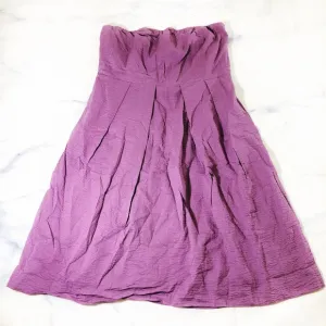 J. Crew Purple Strapless Embossed Lorelai Dress