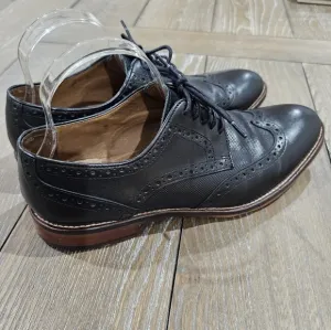 Johnston &amp; Murphy Men's Conard Embossed Wing Tip 20-3895 Black, Mens Size 9M