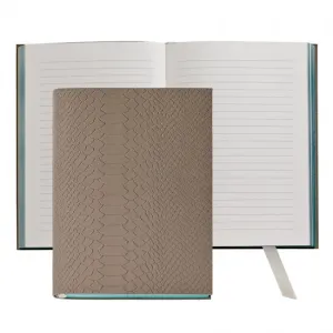 JOURNAL - GI - ARTISAN DRIFTWOOD PYTHON EMBOSSED LEATHER