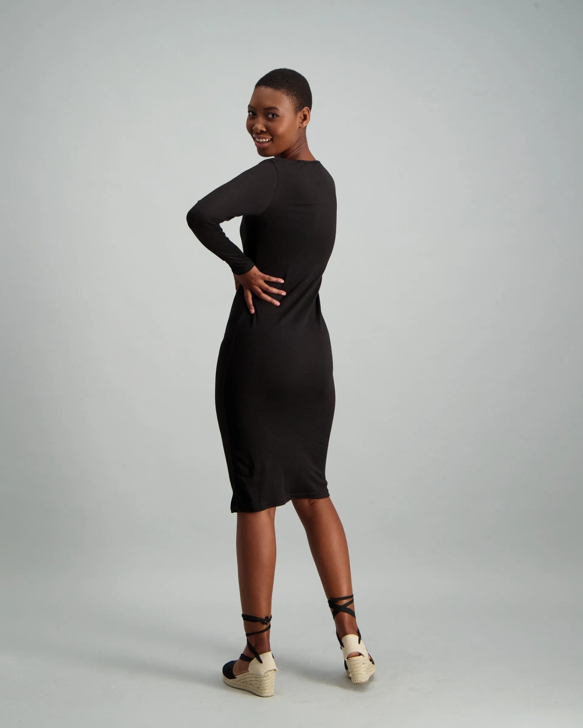 Ladies Bodycon Dress - Black