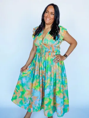 Lasting Romance Pleated Maxi Dress