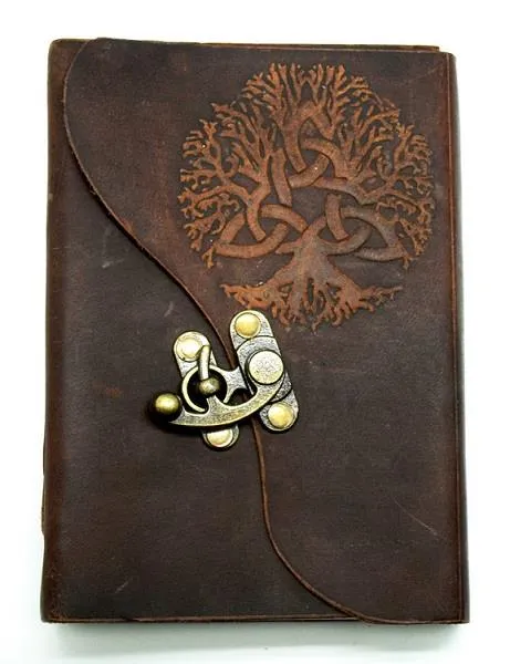 Leather Journal Embossed Tree of Life