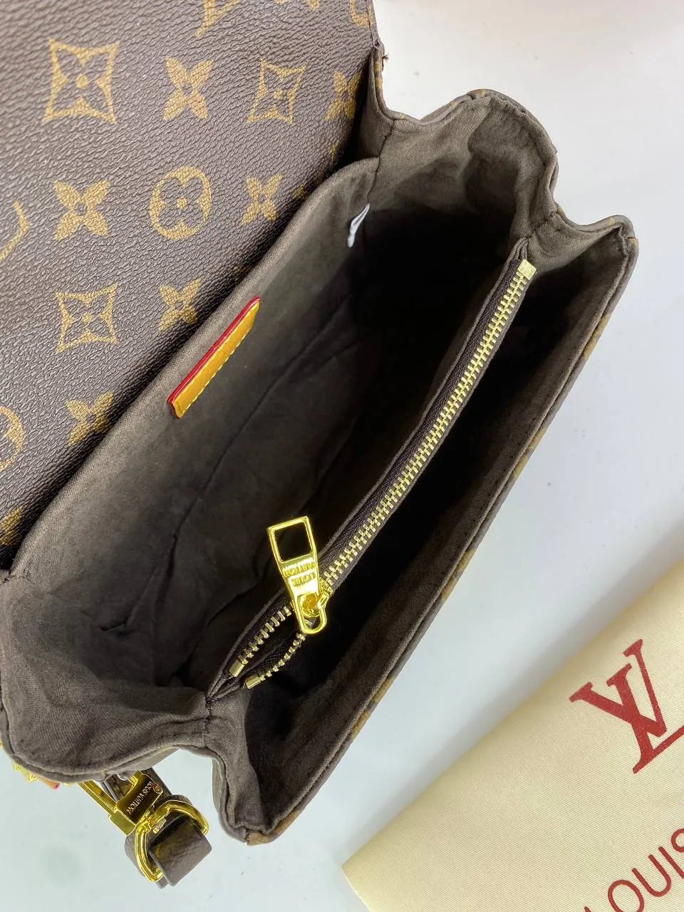 Louis Vuitton Monogram Handbag with Leather Strap