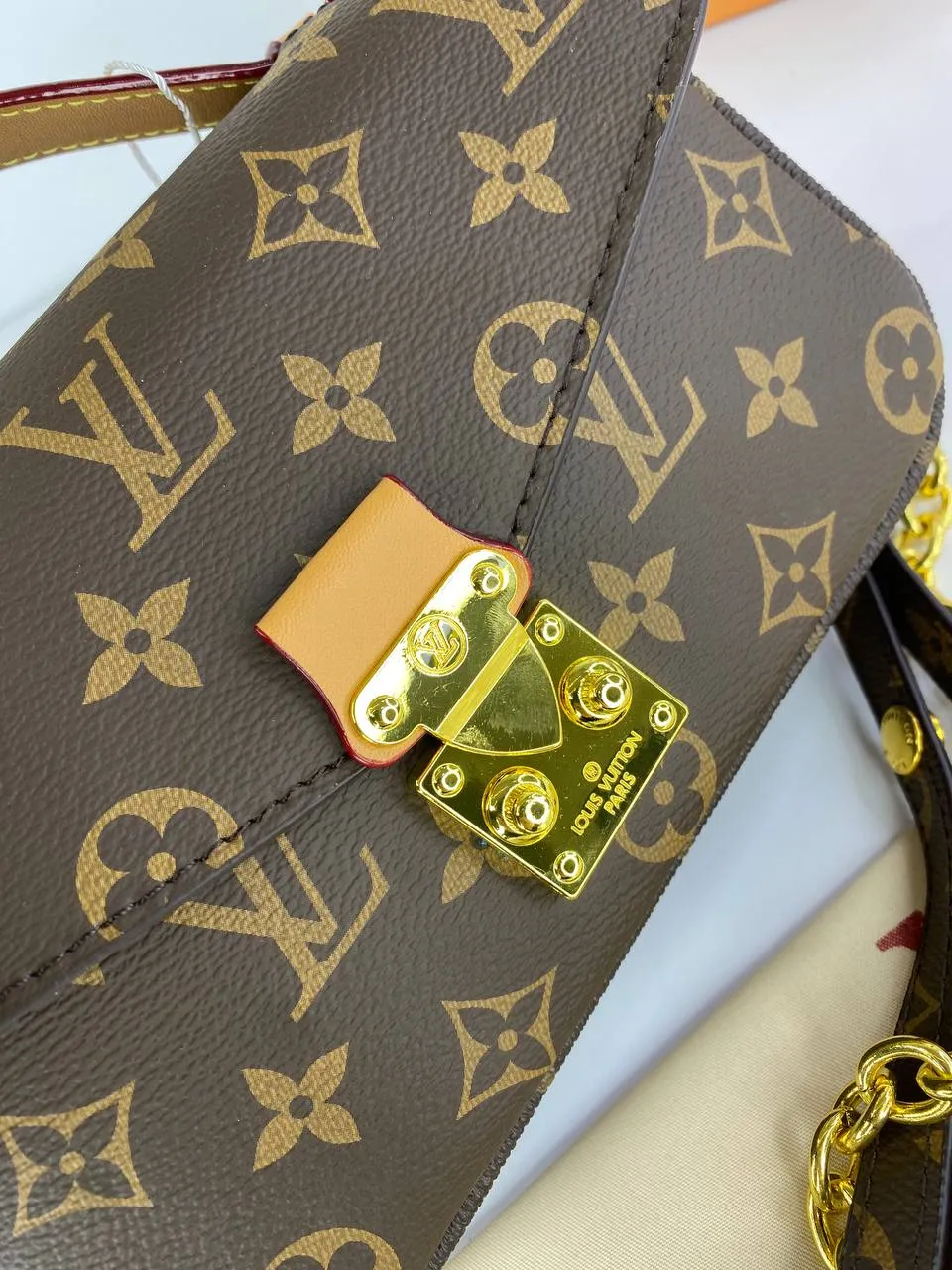Louis Vuitton Monogram Handbag with Leather Strap
