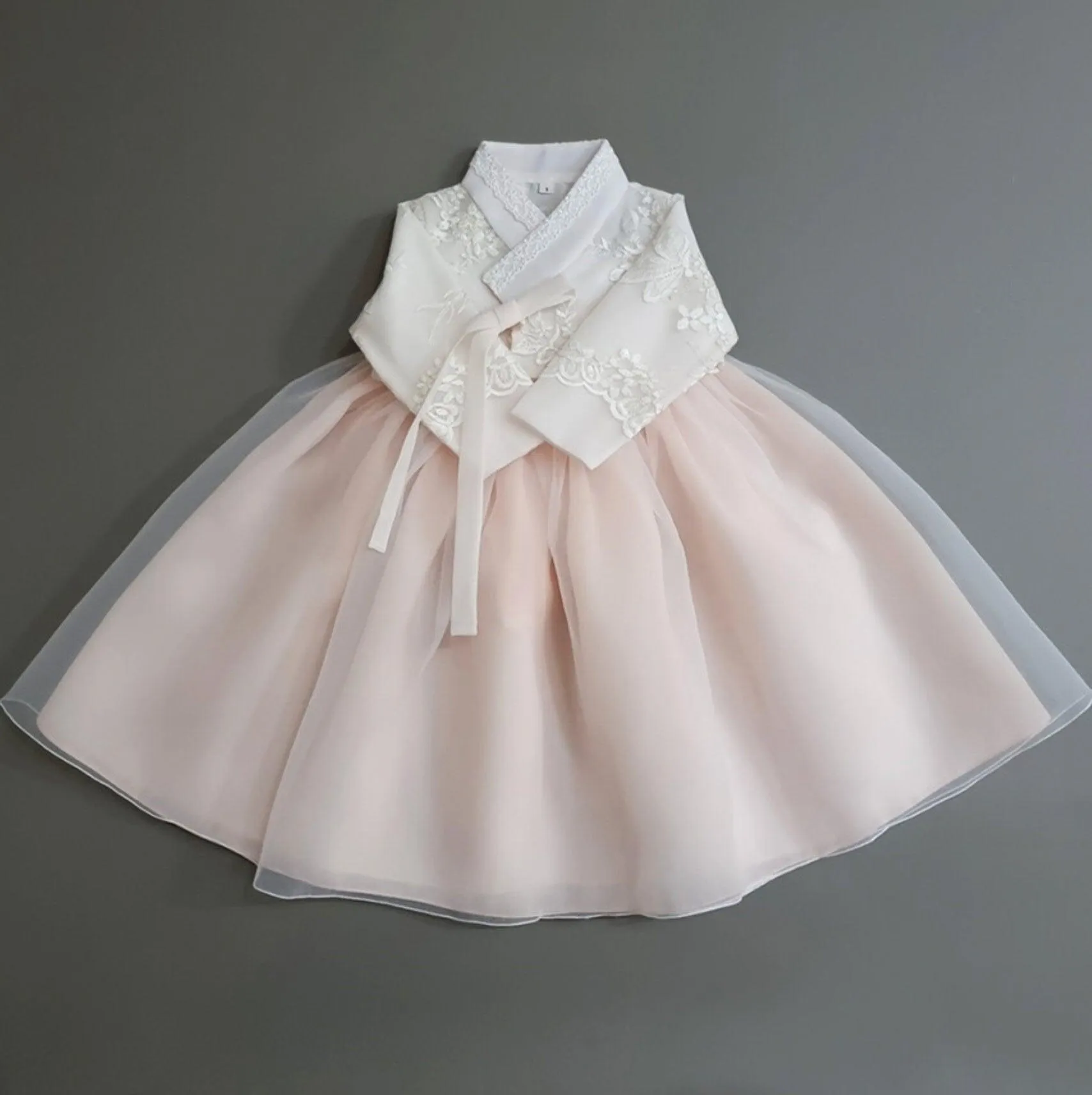 Lunar Peach Dress Girl Hanbok (1-8YR)