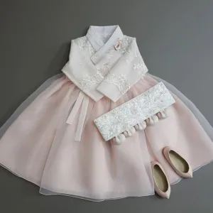 Lunar Peach Dress Girl Hanbok (1-8YR)