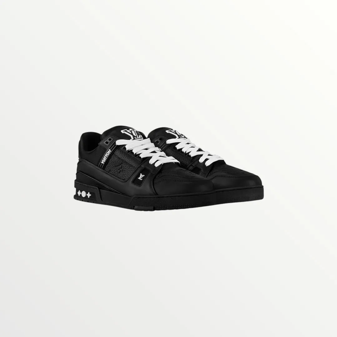 lv trainer black sneaker