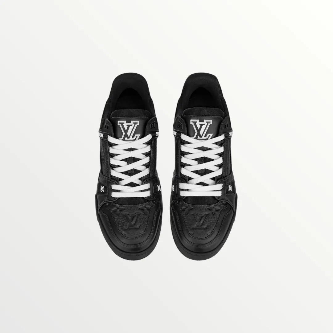 lv trainer black sneaker