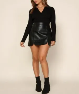 Megan Scallop Mini Skirt