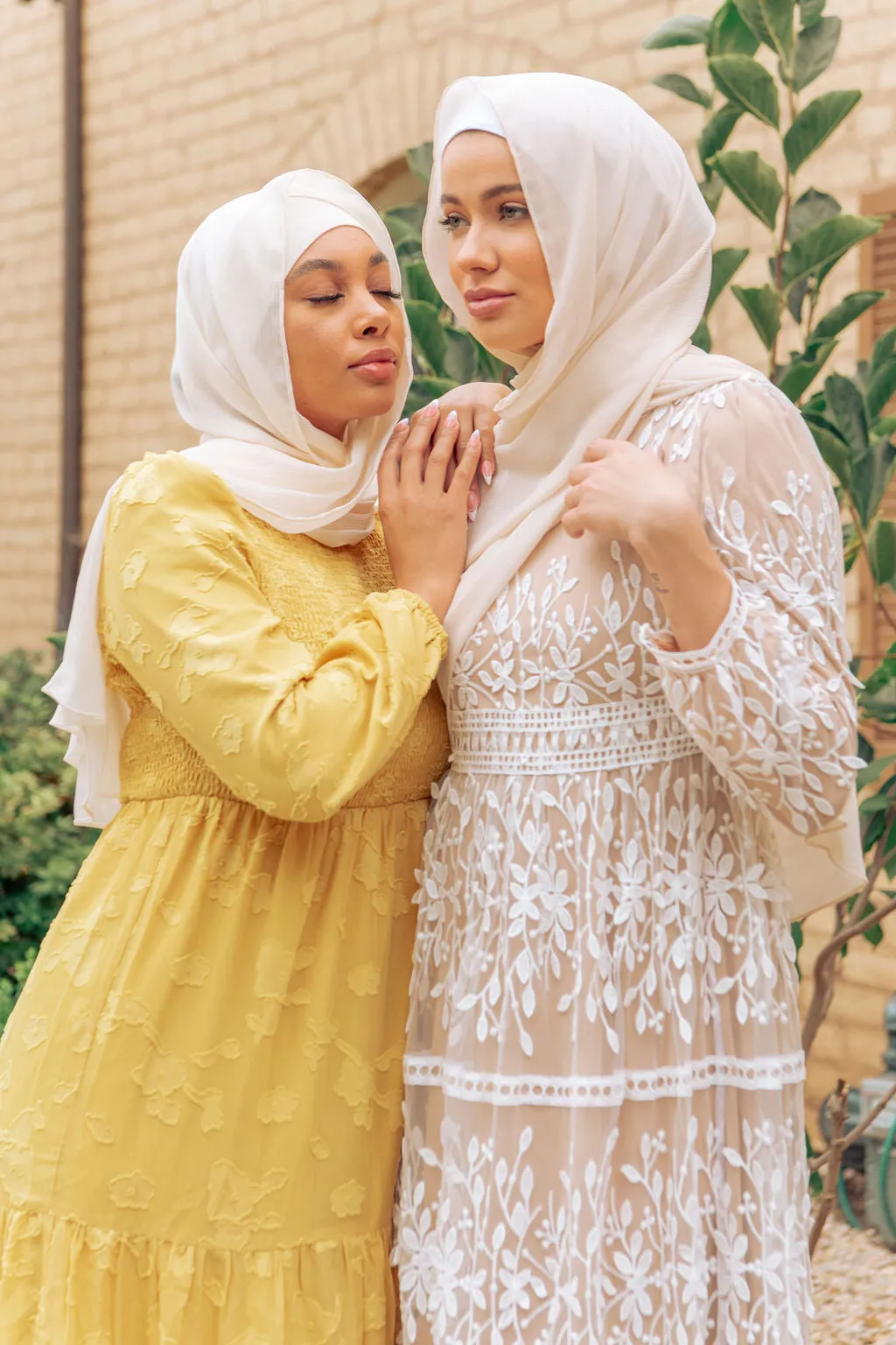 Melanie Embossed Maxi Dress - Mustard