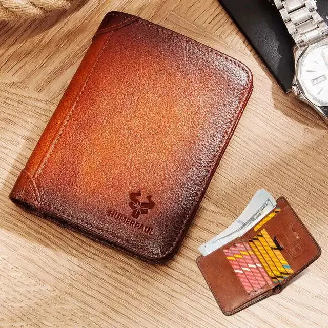 Men Wallet RFID Slim Multi Function Money Bag