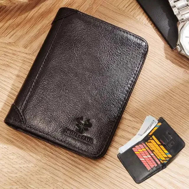 Men Wallet RFID Slim Multi Function Money Bag