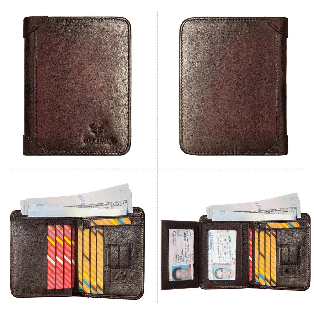 Men Wallet RFID Slim Multi Function Money Bag