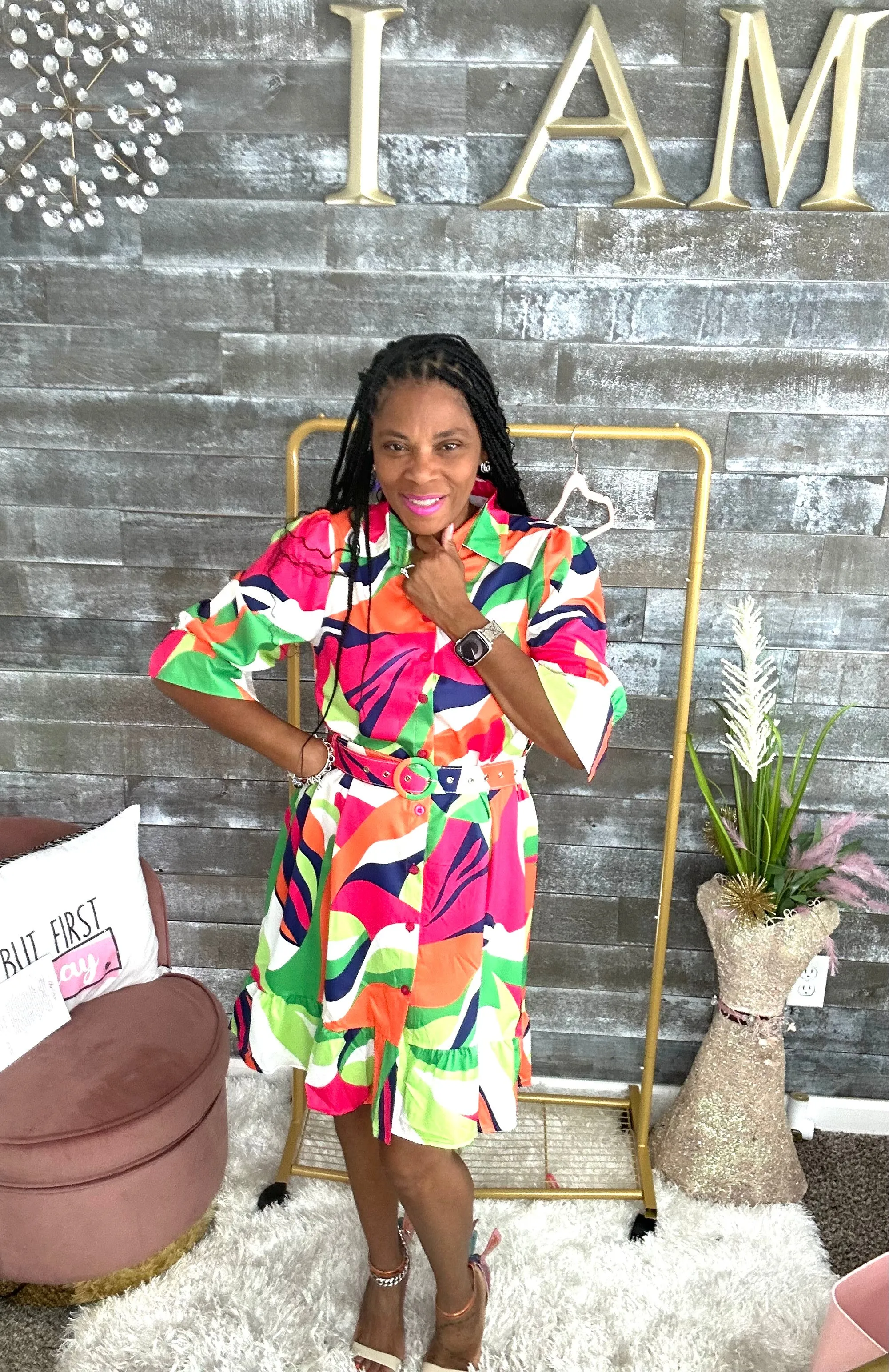 Ms. Elaborate Multi Color Dress