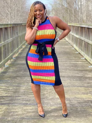 Multi Color Midi Dress