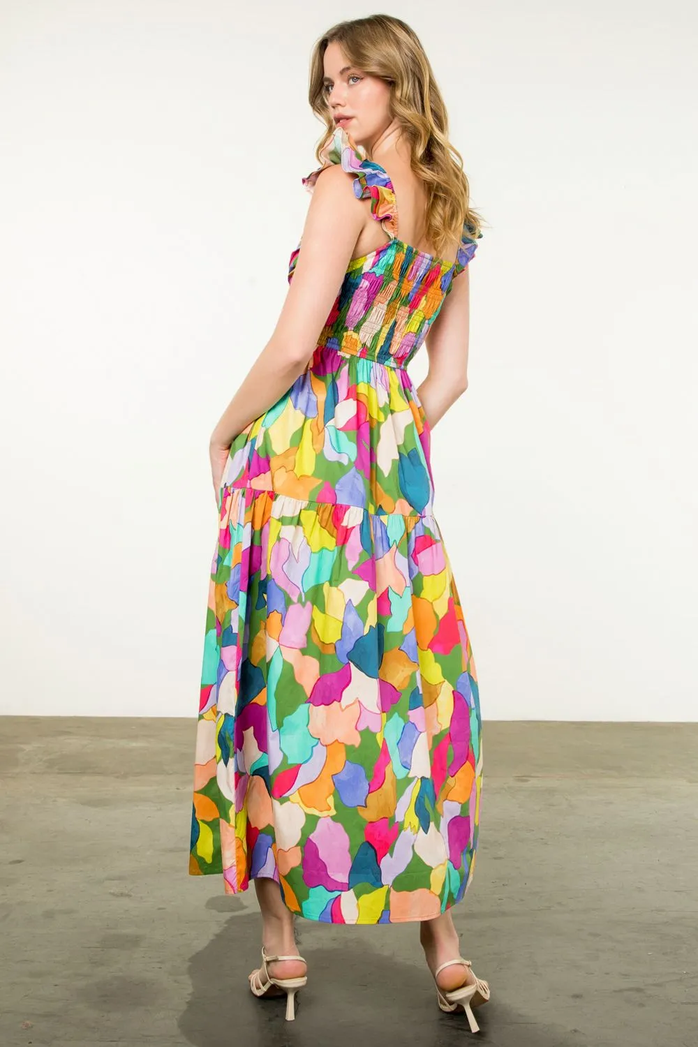 Multi Color Print Dress
