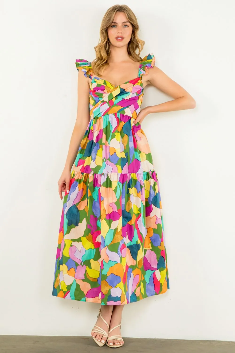 Multi Color Print Dress