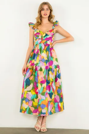 Multi Color Print Dress