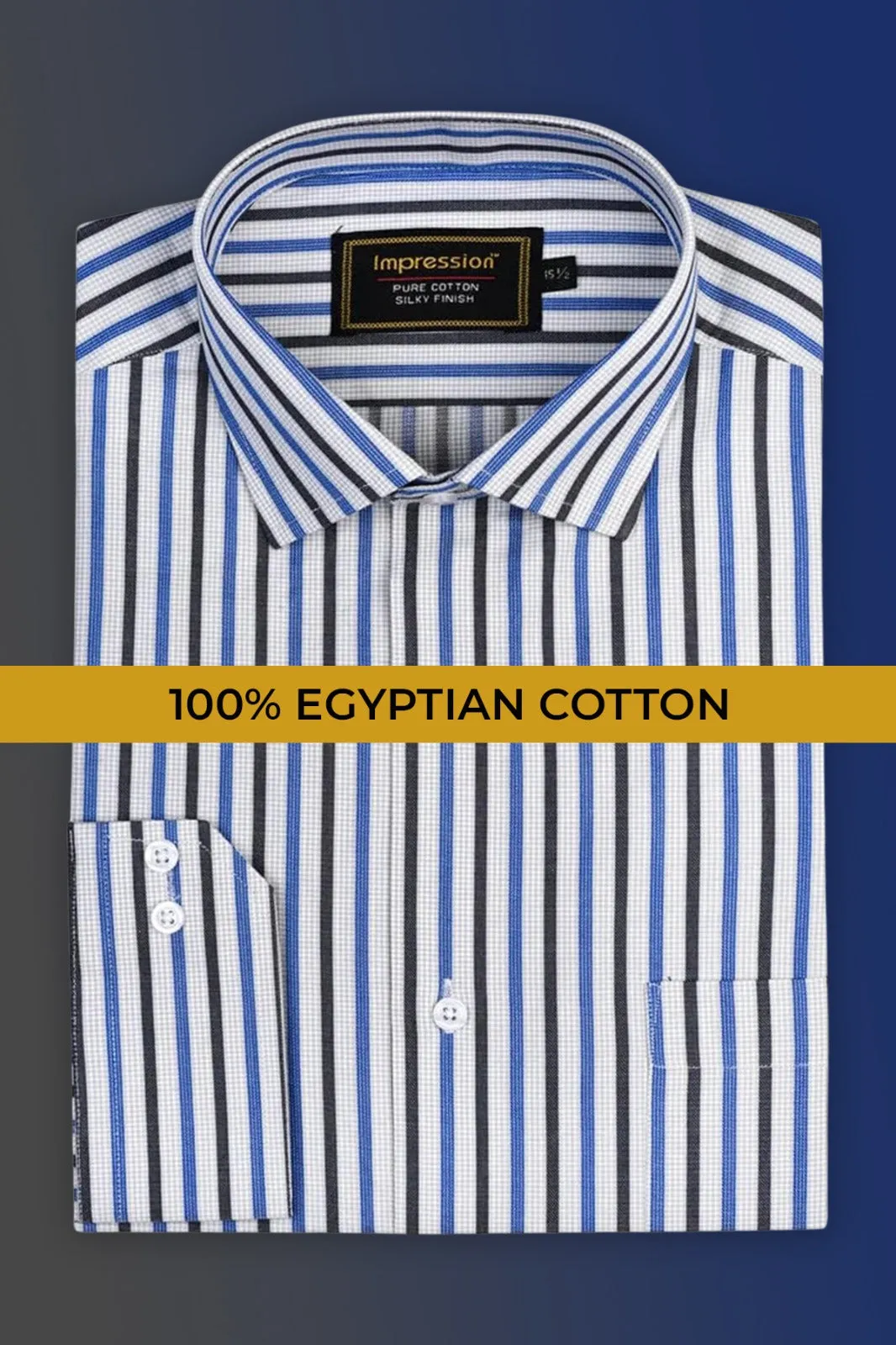 Multi Color Striped Dress Shirt
