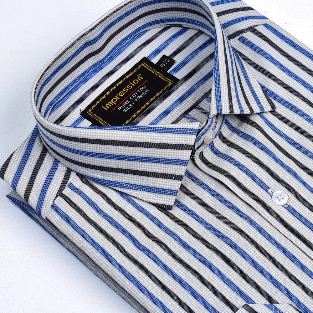 Multi Color Striped Dress Shirt