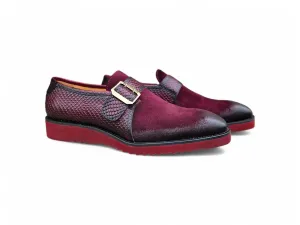 Multi Media Buckle Monkstrap Slip-on