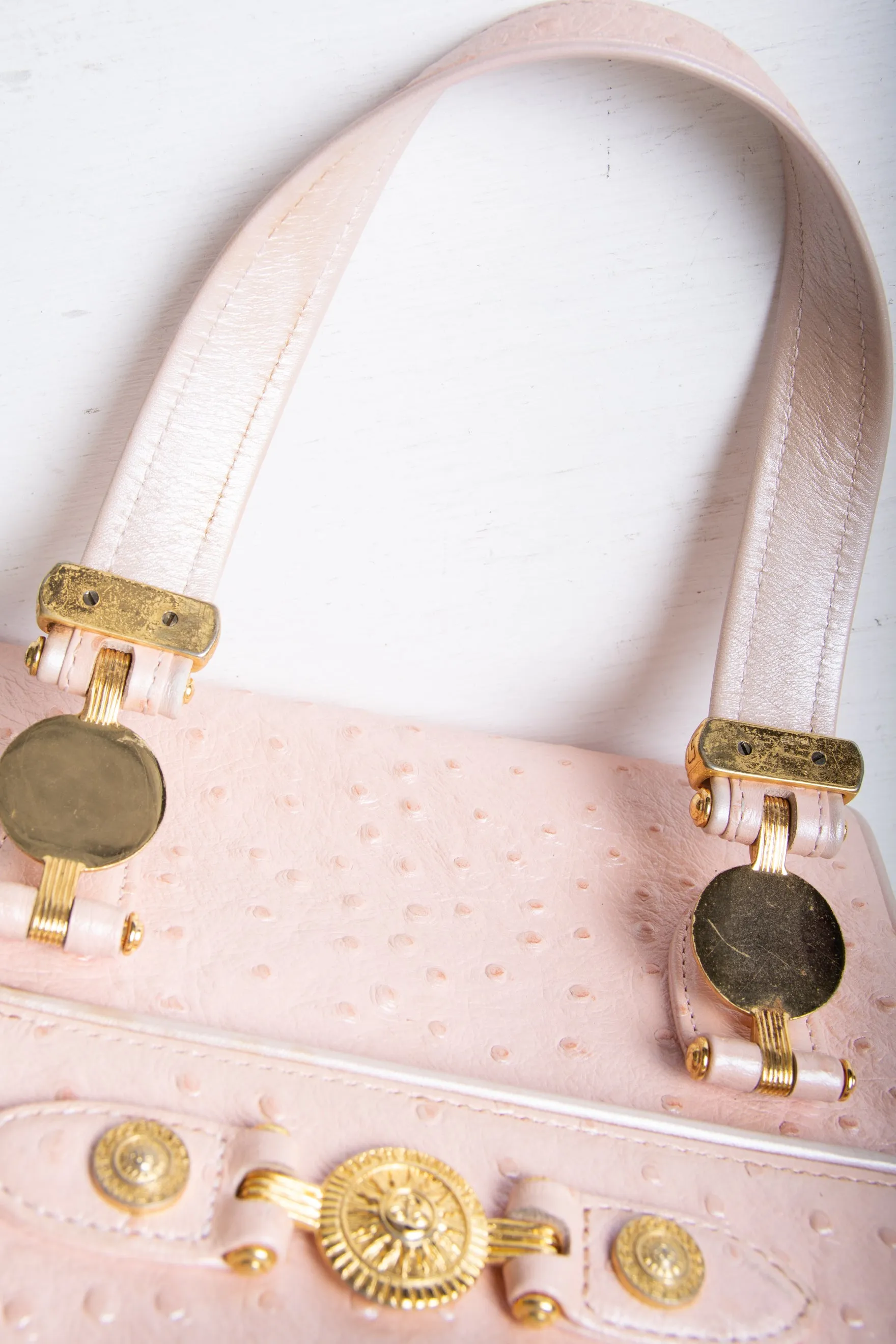Ostrich Sunburst Bag
