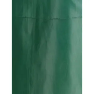 P.A.R.O.S.H. Leather midi Skirt