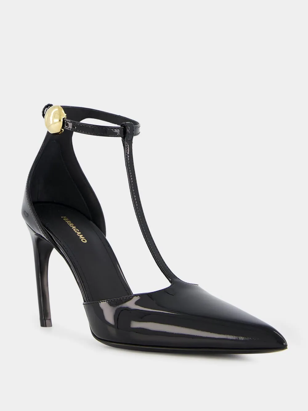 Patent T-Strap Pumps