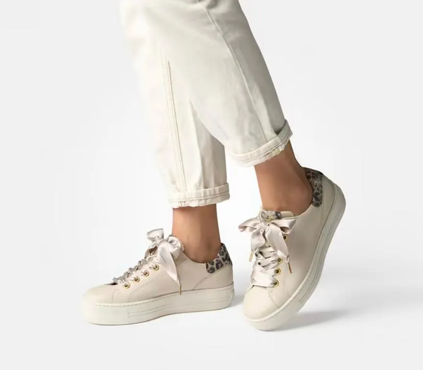 Paul Green - 5520 Beige Ribbon Trainer