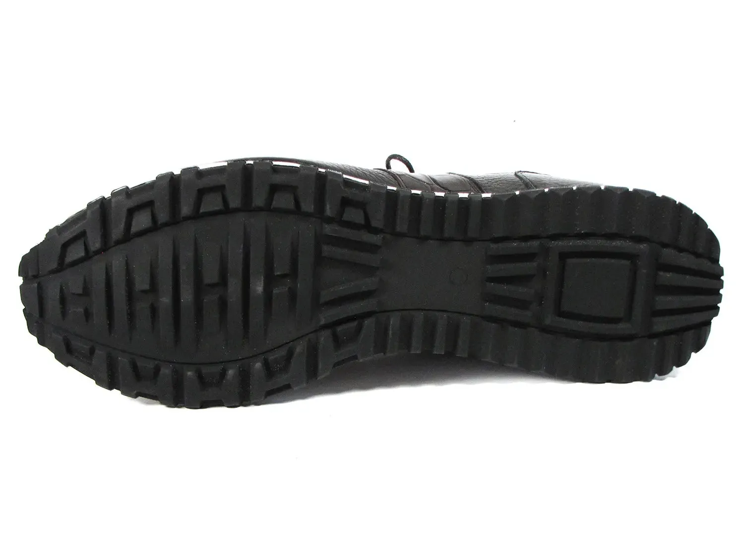 Paul Parkman Men's Floater Leather Sneakers in Black