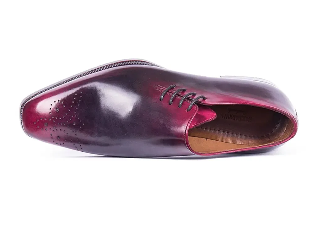 Paul Parkman Men's Side Lace Oxfords in Purple & Gray