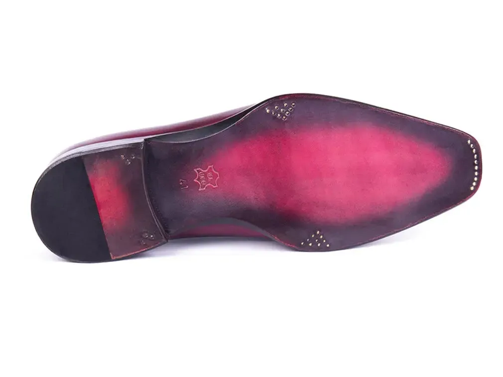 Paul Parkman Men's Side Lace Oxfords in Purple & Gray