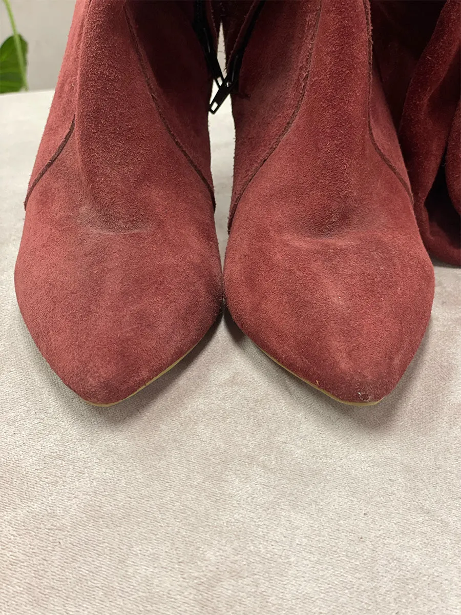 Red Over-the-Knee Boots