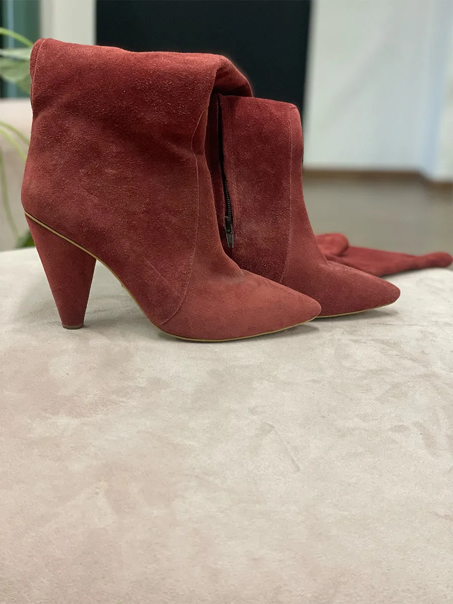 Red Over-the-Knee Boots