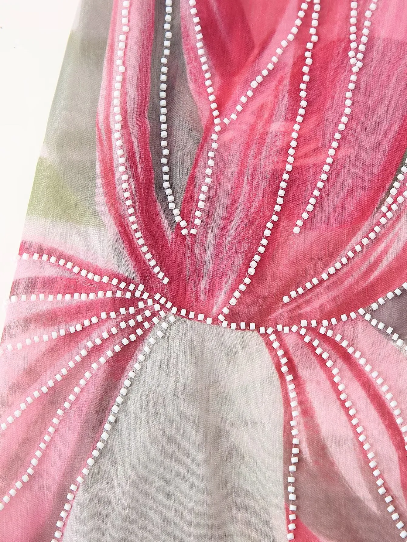 Retro Leaves Elastic Printing Summer Halter Dress