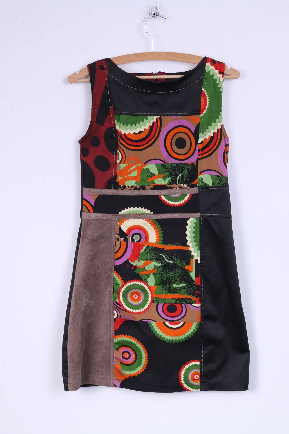 Rinascimento Dolce Vita Womens L (S) Dress Multi Printed Fitted Italy