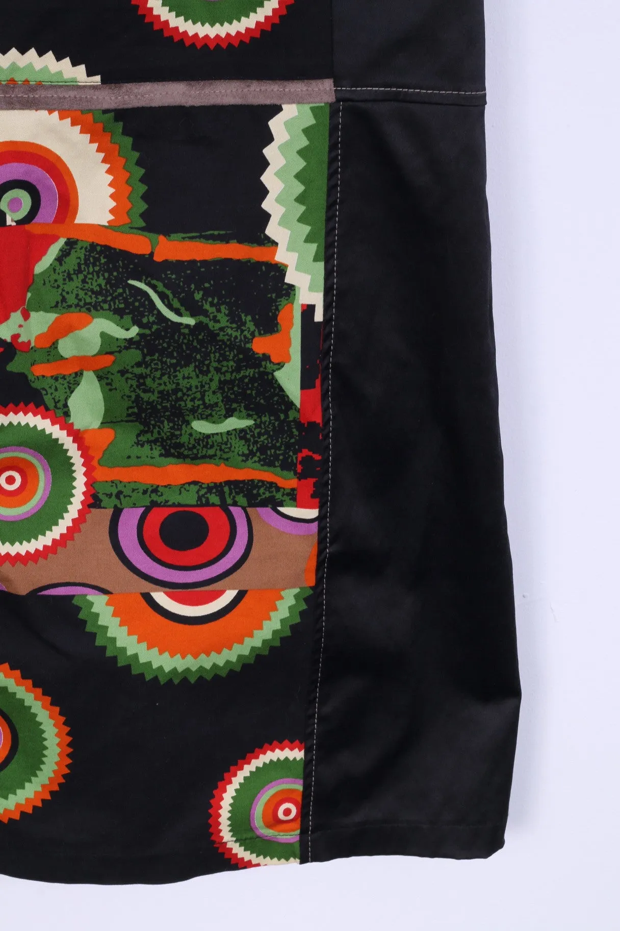 Rinascimento Dolce Vita Womens L (S) Dress Multi Printed Fitted Italy