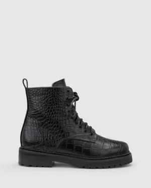 Roller Boot - Black Croc