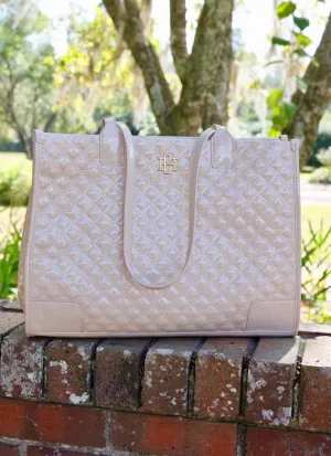 Shane Tote NUDE PATENT SQ