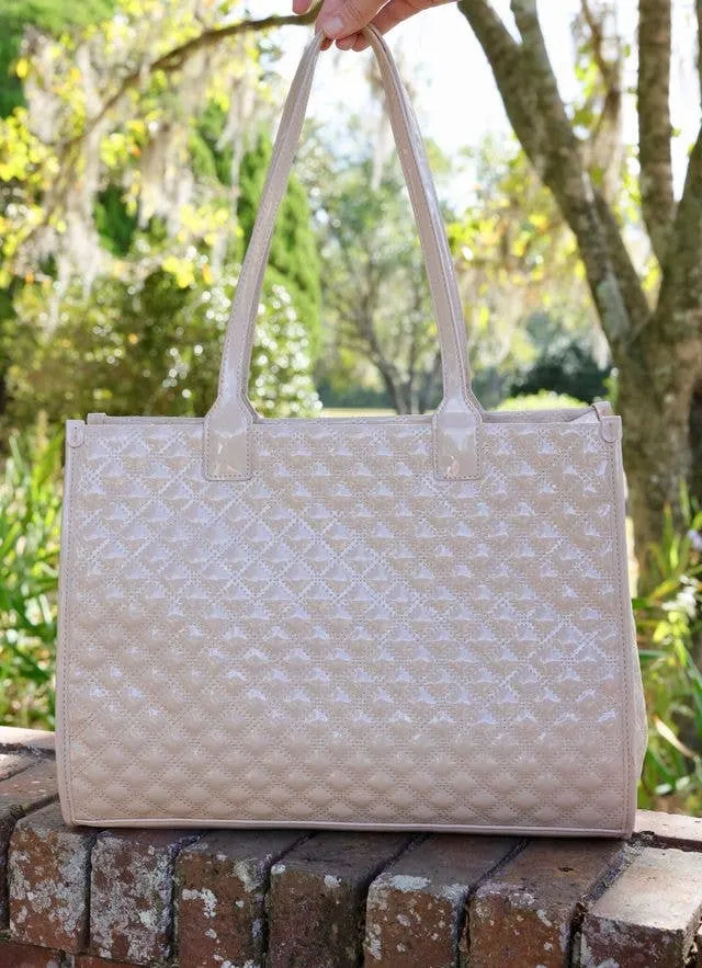 Shane Tote NUDE PATENT SQ