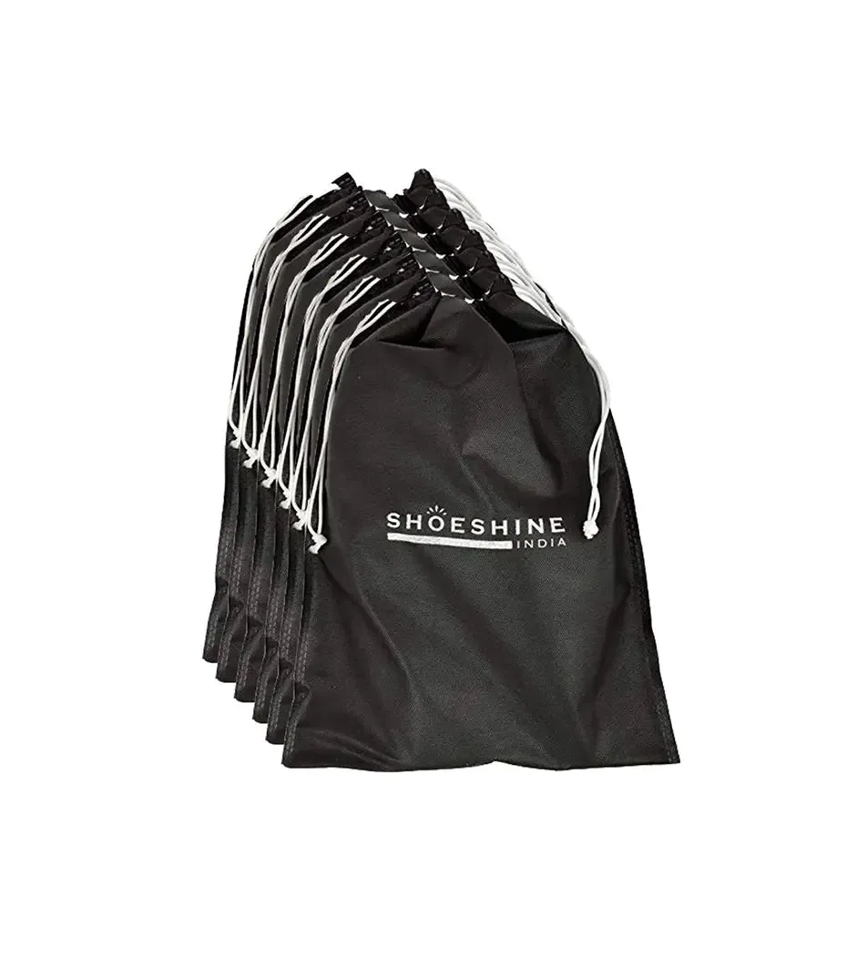 SHOESHINE Shoe Bag (Pack of 12) Shoe Storage bag for home & travel - White Heart