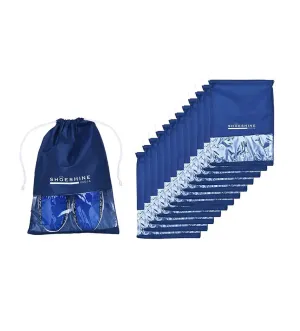 SHOESHINE Shoe Bags (Pack of 6) Travel Shoe Pouch - Navy