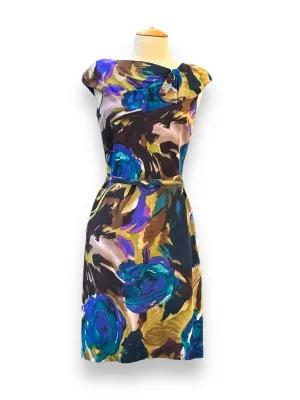 Size 4 David Meister Multi-Color Dress