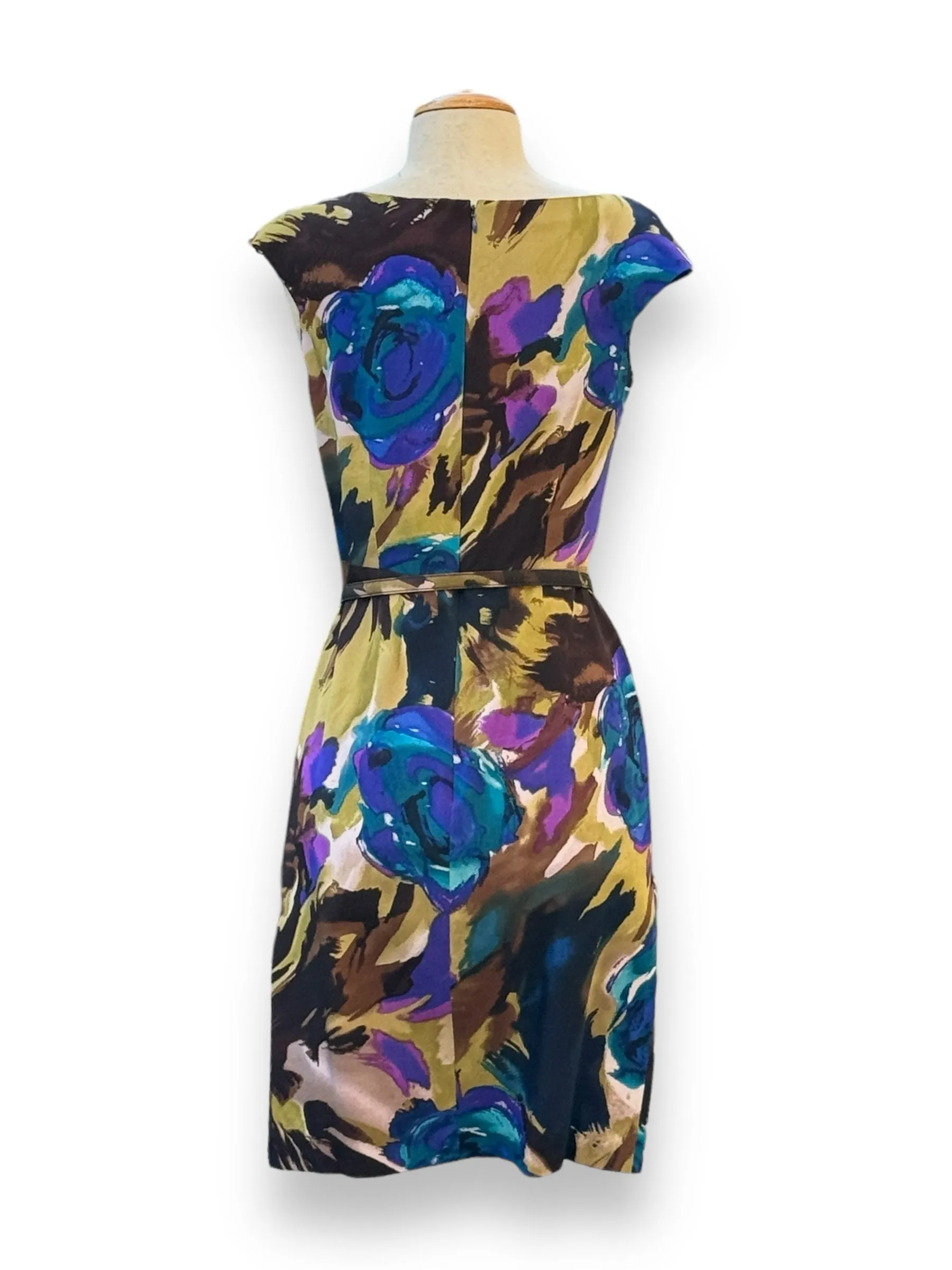 Size 4 David Meister Multi-Color Dress