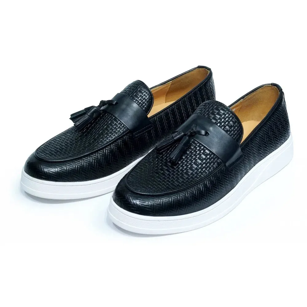 Soft Genuine Leather Mens Tassel Penny Loafer Shoes Brown Black Slip-on Business Office Casual Shoes for Men with Free Shipping