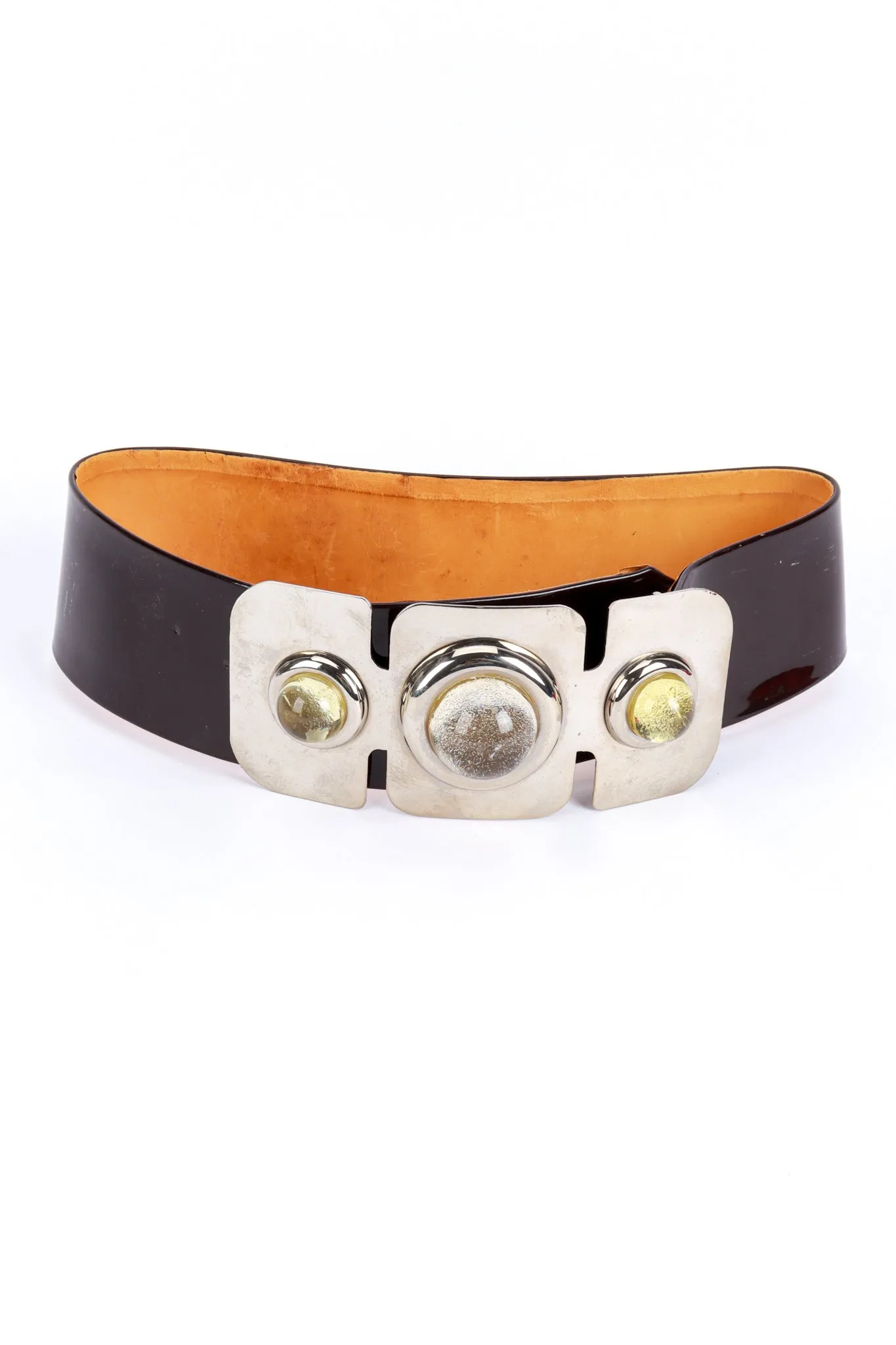 Space Age Sculptural Buckle Belt