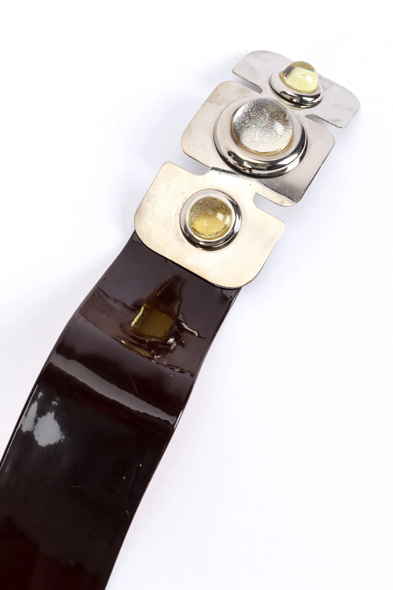 Space Age Sculptural Buckle Belt